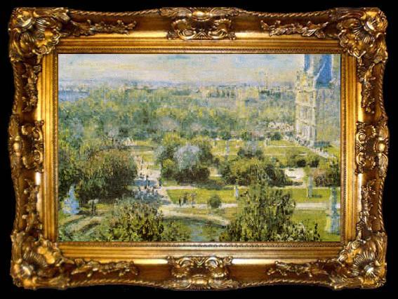 framed  Claude Monet View of Tuileries Gardens, Paris, ta009-2